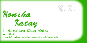 monika katay business card